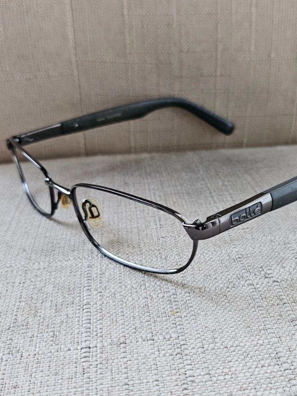 Vintage Bolle Men Eyeglasses Frame Black/Gray Tone Eyewear PATH 11148 Glasses